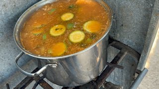 Sopa de elote con asadera así lo preparamos en el árbol de la felicidad [upl. by Airekal]