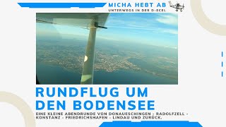 VFR Flug mit der Cessna 182 R DECEL von Donaueschingen zum Bodensee [upl. by Rep697]