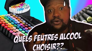 Quels feutres alcool choisir  Ohuhu Twinmarker Promarker Copie Monali [upl. by Ahsinek]