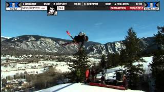 Nick Goepper gets third in Ski Slopestyle Elims [upl. by Richart]