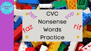 CVC Nonsense Word Practice 2 no music AcadienceDibels NWF [upl. by Pat]