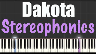 Dakota  Stereophonics  Piano Tutorial [upl. by Oderf915]