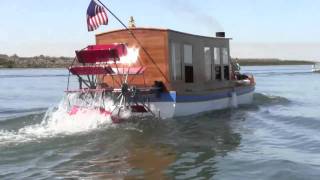 STEAM PADDLE WHEEL BOAT CAPTAIN ALLAN DUNLAP [upl. by Ellimahs661]