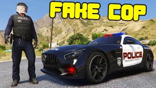 Fake Cop Robs People In GTA 5 RP [upl. by Magdaia]