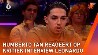 Humberto eerlijk over interview met Leonardo uit de livestream van Bilal Wahib  SHOWNIEUWS [upl. by Azenav428]