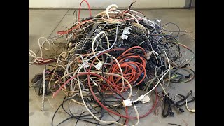 Scraping copper wire how to sort upgrade and tell which ones to strip or not for MAX PROFIT [upl. by Fay]