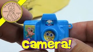 SpongeBob SquarePants Toy Lot  Bubbles Whoopee Cushion amp Camera [upl. by Trenna]