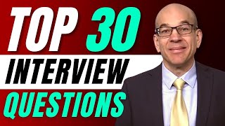 Top 30 Interview Questions  From a recruiters hiring playbook [upl. by Remark988]