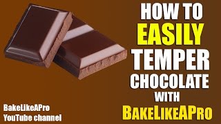 How To Easily Temper Chocolate   How to temper chocolate chips [upl. by Nemad]