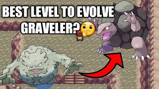 Best level to Evolve Graveler to Golem in Pokemon fireredleafgreenrubysapphireemerald [upl. by Anatniuq]