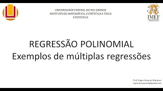 Regressão polinomial no Excel regressão múltipla [upl. by Anurag583]