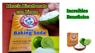 Mezcla Bicarbonato Con Limón 🍋Obtendrá Grande Resultados Increíbles Beneficios [upl. by Alleynad]