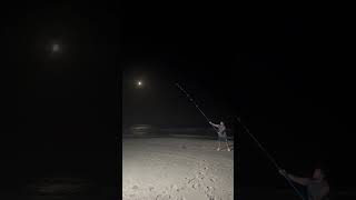 Finish line longcasting night japanese fishing surfcasting longcasting fishingtrip [upl. by Eidnarb294]