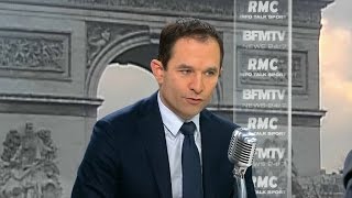 Hamon sur Macron quotIl a un charisme qui lui permet de réunir des foulesquot [upl. by Adnohsed]