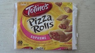 Totinos Supreme Pizza Roll Review [upl. by Cob]