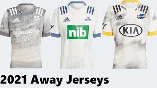 Super Rugby Aotearoa 2021 Away Jersey Rankings [upl. by Franci115]