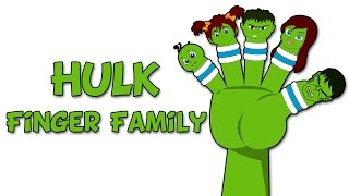 Hulk Finger Family  Finger Family Collection  Finger Family Songs for Children [upl. by Lubba]