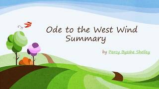 Ode to the West Wind Summary amp Analysis  Ode to the West Wind by Percy Bysshe Shelley [upl. by Ynnob]