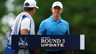 2024 PGA Championship ROUND 3 UPDATE Rory McIlroy SOARING UP Leaderboard I CBS Sports [upl. by Nwahsit]