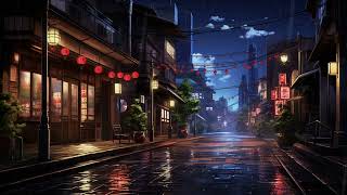 Rainy Night in An Empty Alley 🌧️ Rain Lofi Songs To Make You Escape From Reality 🌧️Raining in Japan [upl. by Lirbij]