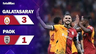 Galatasaray 31 PAOK I Maç Özeti I UEFA Avrupa Ligi 1Hafta galatasaray gs [upl. by Marget117]