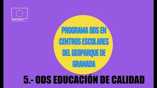 5 ODS Educación de calidad Geoparque [upl. by Temhem246]