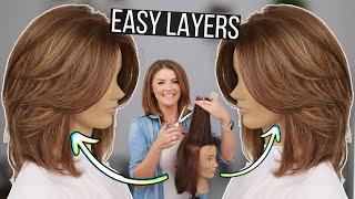 Youre LAYERING Wrong The PERFECT Cut for EASE and Keeping THICKNESS [upl. by Fabrianna]