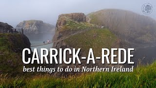 Crossing the National Trust Carrick a Rede Rope Bridge  Best Things to do in Northern Ireland [upl. by Bremble]