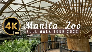 4K THE NEW MANILA ZOO  Full Walk Tour 2023  Manila Philippines 🇵🇭 [upl. by Haimrej]