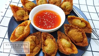 Wantan Goreng Ayam Rangup Resepi  Crispy Fried Chicken Wonton Recipe [upl. by Siuqram252]