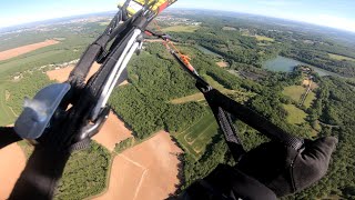 Décollage paramoteur Dirac direction piste de Grassac pour un coucou [upl. by Htiderem]