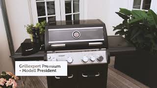 Gassgrill med 4 brennere  Power Burner sidebrenner  Grillexpert Premium [upl. by Worlock348]