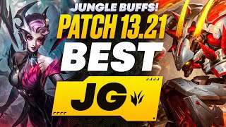 The BEST Junglers For All Ranks On Patch 1321 Jungle Buffs  Season 13 Tier List League of Legends [upl. by Zennie366]