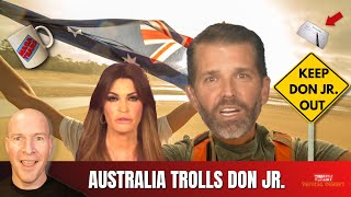 Australia Mocks Donald Trump Jr With Huge Petition To Ban Him [upl. by Rani]