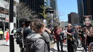 Manif de solidarité avec Gabriel Duchesneau version courte [upl. by Winthorpe]