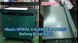 DIJUAL MESIN SPIRAL KALENDER BULAT Hub Erwin 081286050405 [upl. by Udell]