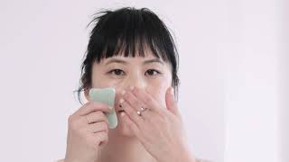 Learn Facial Gua Sha from a Chinese Medical skincare professional [upl. by Ardnosac]