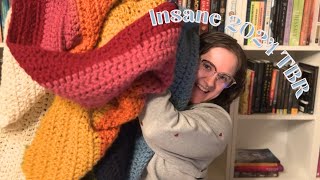 Insane 2024 TBR and the 2023 book blanket [upl. by Ahseid]