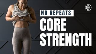 20 Minute Core Strength  No Repeats AB Workout [upl. by Gallenz495]