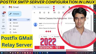 Session  151  Postfix SMTP Server Configuration in Linux  Install Postfix in RHEL  Nehra Classes [upl. by Haydon]