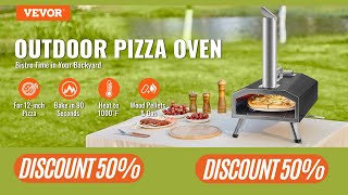 VEVOR Multifuel Outdoor Pizza Oven121316 inch Wood Fired amp Gas Pizza Maker Portable Pizza Ovens [upl. by Nelyahs]