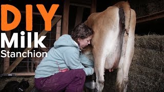 Easy to Build DIY Milk Stanchion for Milking the Family Cow [upl. by Cutler]