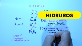 HIDRUROS NOMENCLATURA IUPAC TRADICIONAL STOCK Y DE SUSTITUCIÓN [upl. by Annawyt]