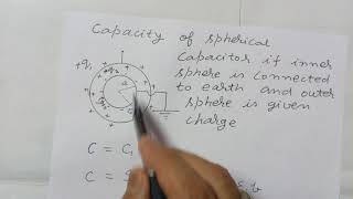 Capacity of A Spherical Capacitor Class 12 Physics  32 [upl. by Toft]