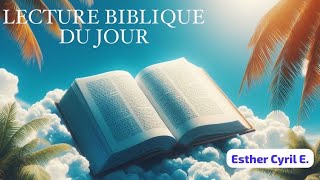 Lecture biblique du jour 08 Janvier 2024 [upl. by Leonora]