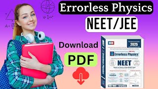 Errorless Physics PDF Download for JEE NEET USS 2024 [upl. by Anihta]