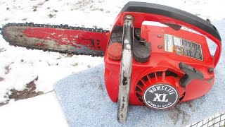 Homelite XL Chainsaw Vintage 12quot Chainsaw Vintage King Motor Sports [upl. by Girard]