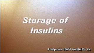 Diabetes Patient Education Insulin Storage [upl. by Yvonner]