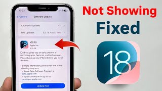 Fix your iPhone not Showing iOS 18 Update Fixed  Install iOS 18 On any iPhone [upl. by Eemiaj]