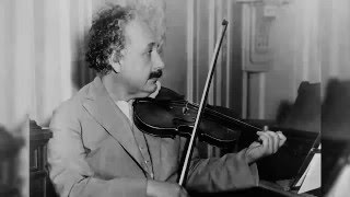 Einstein plays Mozart violin sonata b flat major k378 [upl. by Airebma]